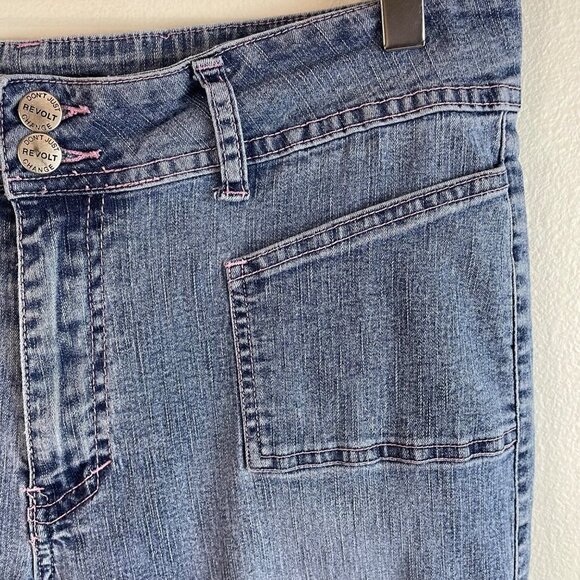 Denim Stretch Cropped Jeans Size 16 1/2 - Picture 4 of 9